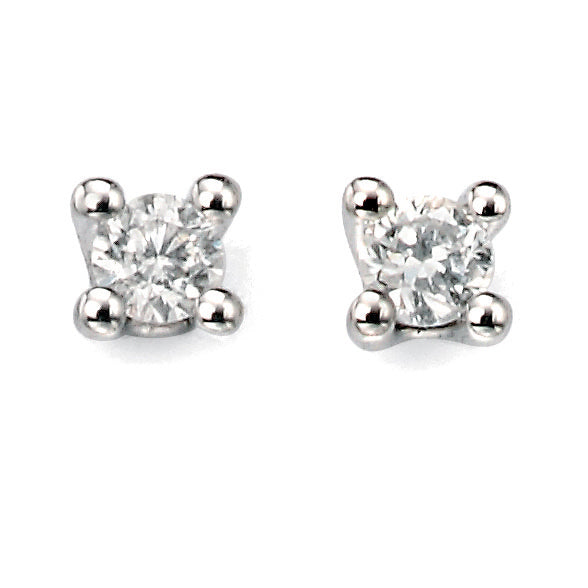 Penmans |  9ct White Gold & Diamond Solitaire Studs