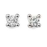 Penmans |  9ct White Gold & Diamond Solitaire Studs