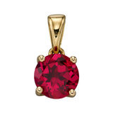 Penmans |  July Birthstone - Ruby & Gold Pendant