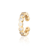 Scream Pretty |  Bezel Gold Plated Single Ear Cuff