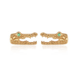 Scream Pretty |  Crocodile Stud Earrings Gold Plated