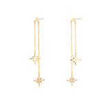 Scream Pretty |  Double Drop Starburst Earrings