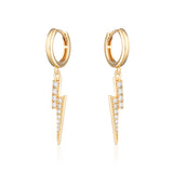 Scream Pretty |  Lightening Hoop Earrings