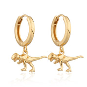 Scream Pretty |  T-Rex Dinosaur Hoop Earrings