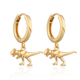Scream Pretty |  T-Rex Dinosaur Hoop Earrings