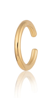 Scream Pretty |  Slim Plain 18ct Gold Plated Single Ear Cuff