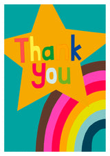 Thank you Star Greetings Card  - Paper Salad