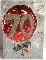 70th Greetings Card - Paper Salad
