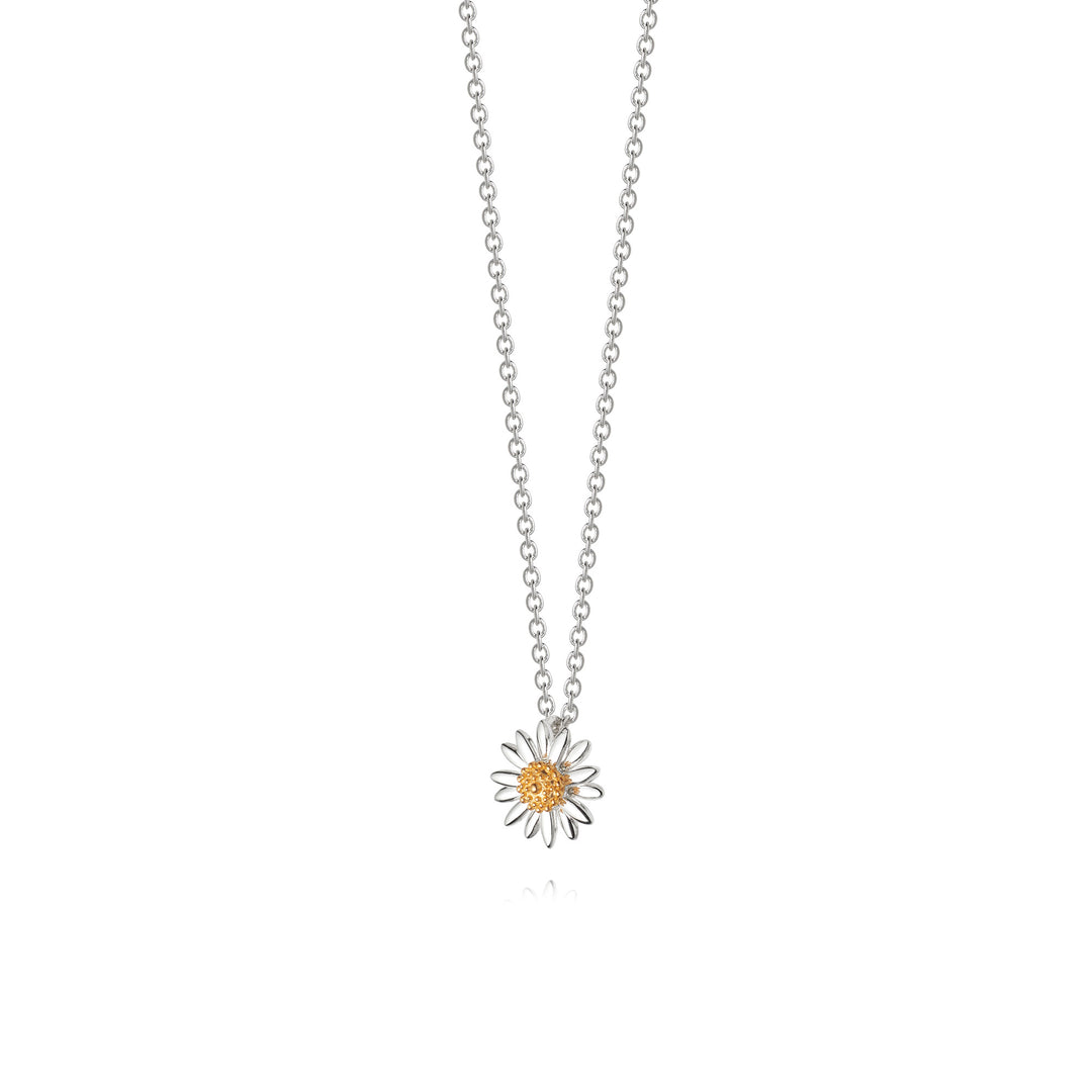 Daisy London |  Daisy 10mm Sterling Silver & 18ct Gold Plated Pendant Necklace