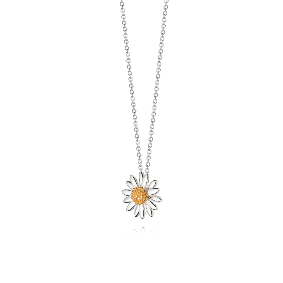 Daisy London |  Daisy 15mm Sterling Silver & 18ct Gold Plate Pendant Necklace