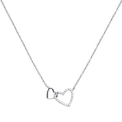Diamonfire |  Double Heart Necklace