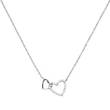 Diamonfire |  Double Heart Necklace
