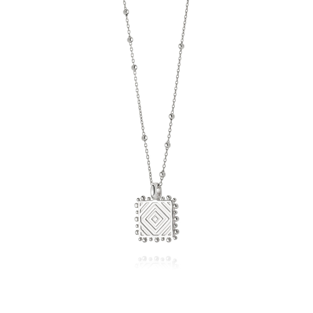 Daisy London |  Artisan Chevron Nomad Silver Necklace