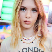 Rachel Jackson |  Mini Rainbow Happy Face Necklace