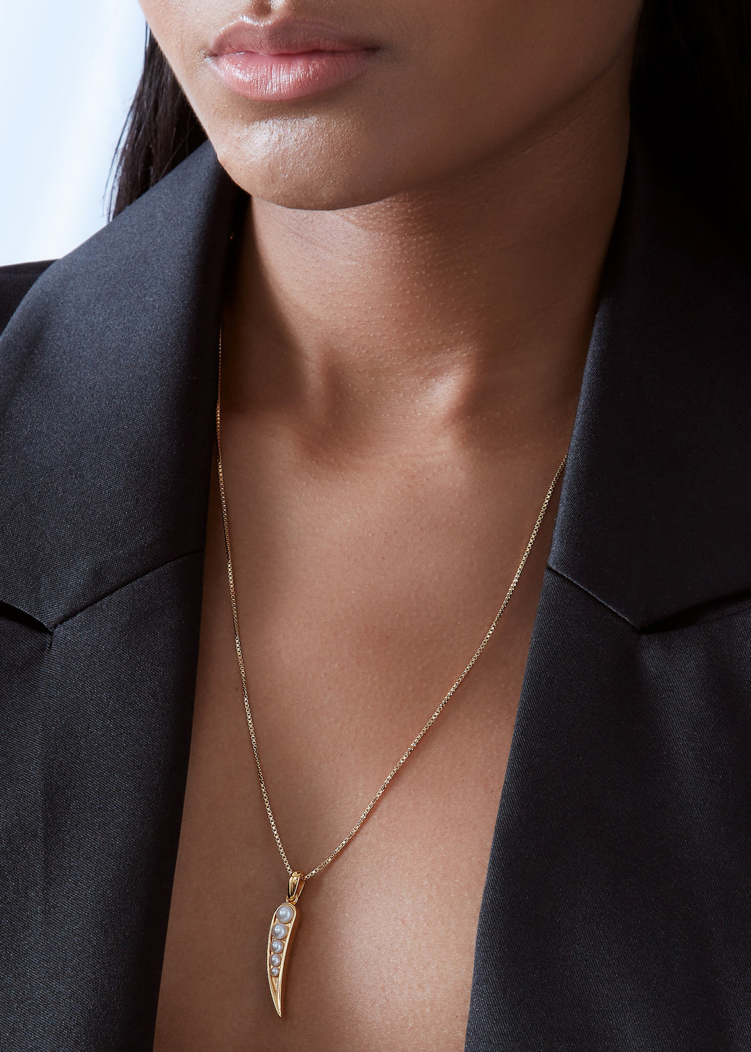 Rachel Jackson |  Large Kindred Pearl Gold Plate Necklace