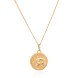 Rachel Jackson |  Zodiac Art - Aries - 22ct Gold Plate Necklace