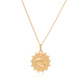 Rachel Jackson |  Zodiac Art - Capricorn - 22ct Gold Plate Necklace