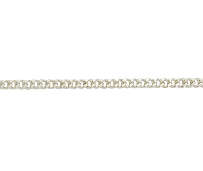 20" Filled Curb Sterling Silver Chain