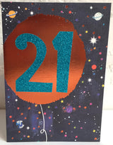 21st Greetings Card - Paper Salad
