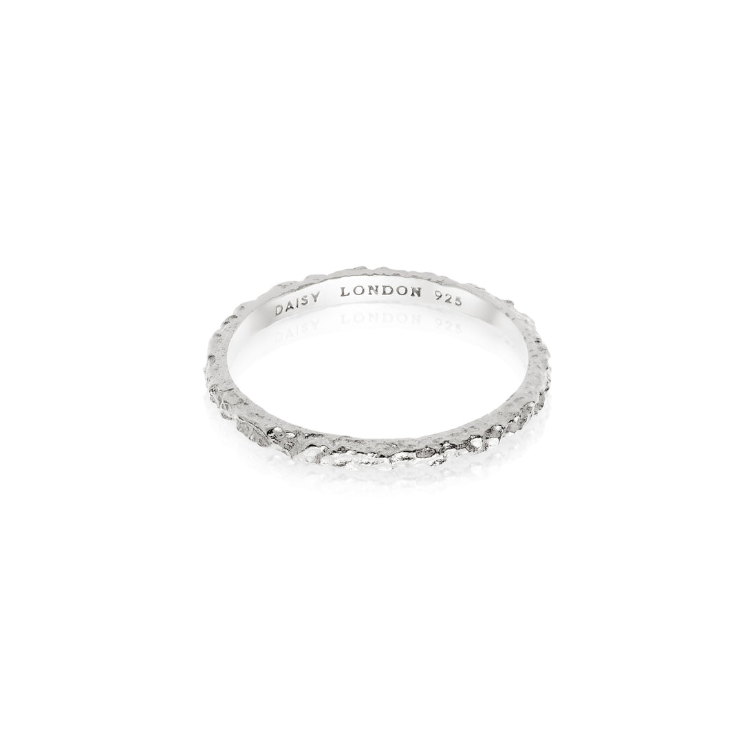Daisy London |  Isla Coral Sterling Silver Stacking Ring