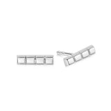 Daisy London |  Cube Strip Stud Earrings