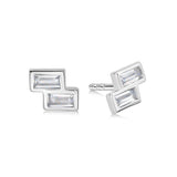 Daisy London |  Tetris Sparkle Stud Earrings