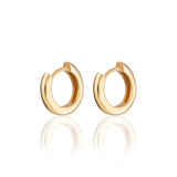 Scream Pretty |  Huggie Hoop Gold Plated Sterling Silver Earrings
