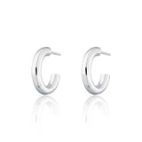 Scream Pretty |  Chunky Hoop Sterling Silver Stud Earrings