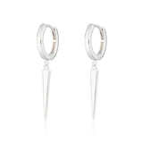 Scream Pretty |  Spike Hoop Sterling Silver Earrings