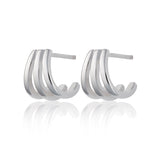 Scream Pretty |  Triple Split Huggie Stud Earrings