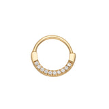 Scream Pretty |  Sparkling Daith Gold Plate Single Hoop Earring