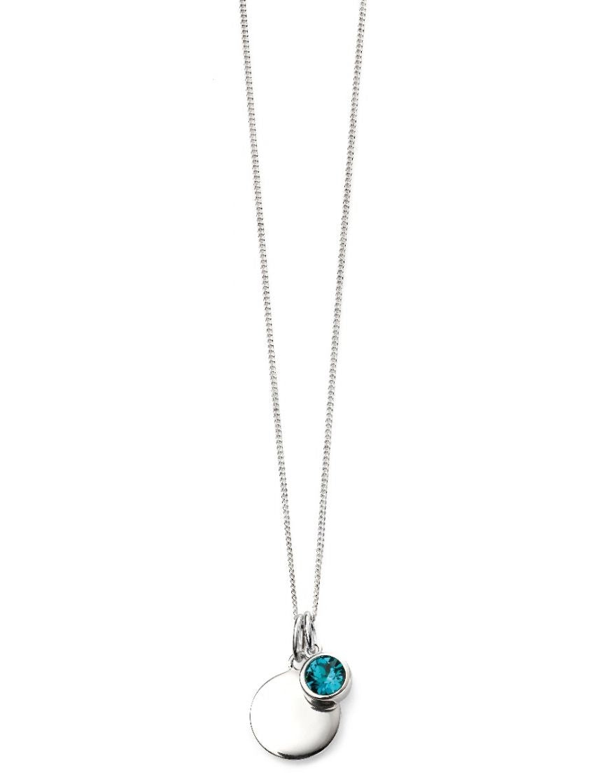 Penmans |  December Birthstone Pendant - Blue Zircon