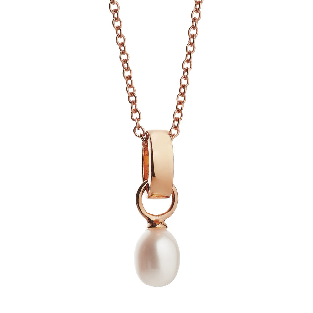 Jersey Pearl |  Viva rose gold pendant