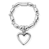ChloBo |  Mini Rice Open Heart Ring MED
