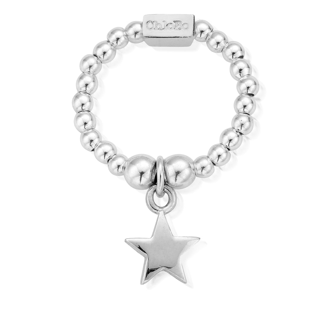 ChloBo |  Mini Star Sterling Silver Ring Med