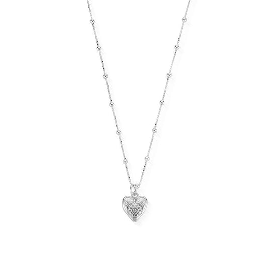 ChloBo |  Bobble Chain Heart Necklace