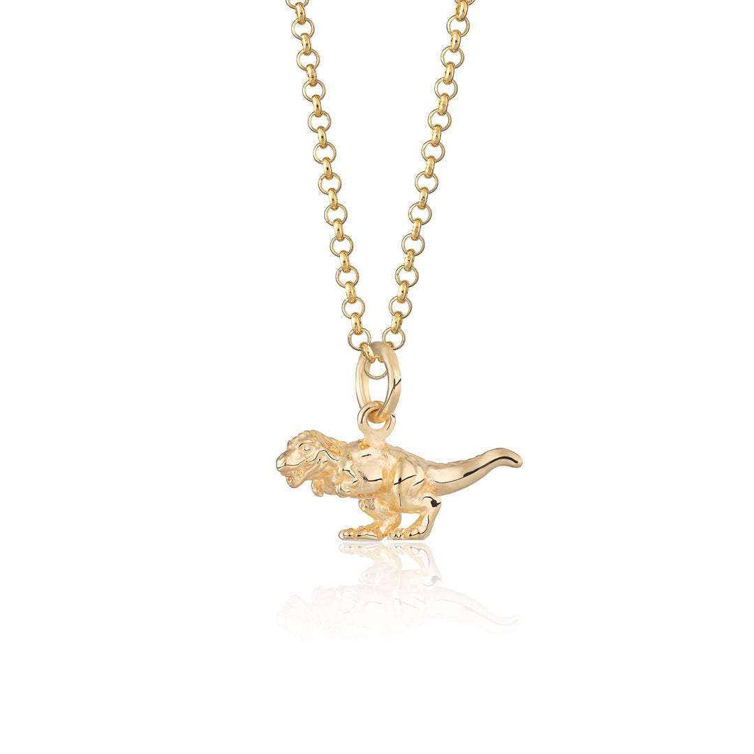 Scream Pretty |  T-Rex Dinosaur Gold Plated Necklace