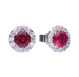 Diamonfire |  Royal Colours Ruby Red studs