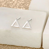 Scream Pretty |  Open Triangle Sterling Silver Stud Earrings