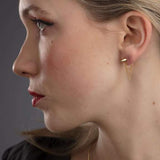 Scream Pretty |  3 Chain Dagger Gold Plate Earrings