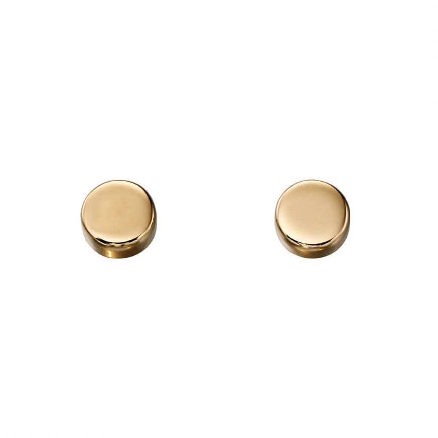 Penmans |  9ct Yellow Gold Flat disc Stud Earrings