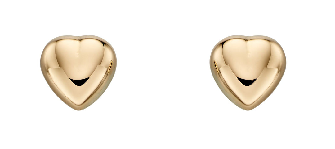Penmans |  9ct Yellow Gold Heart Stud Earrings