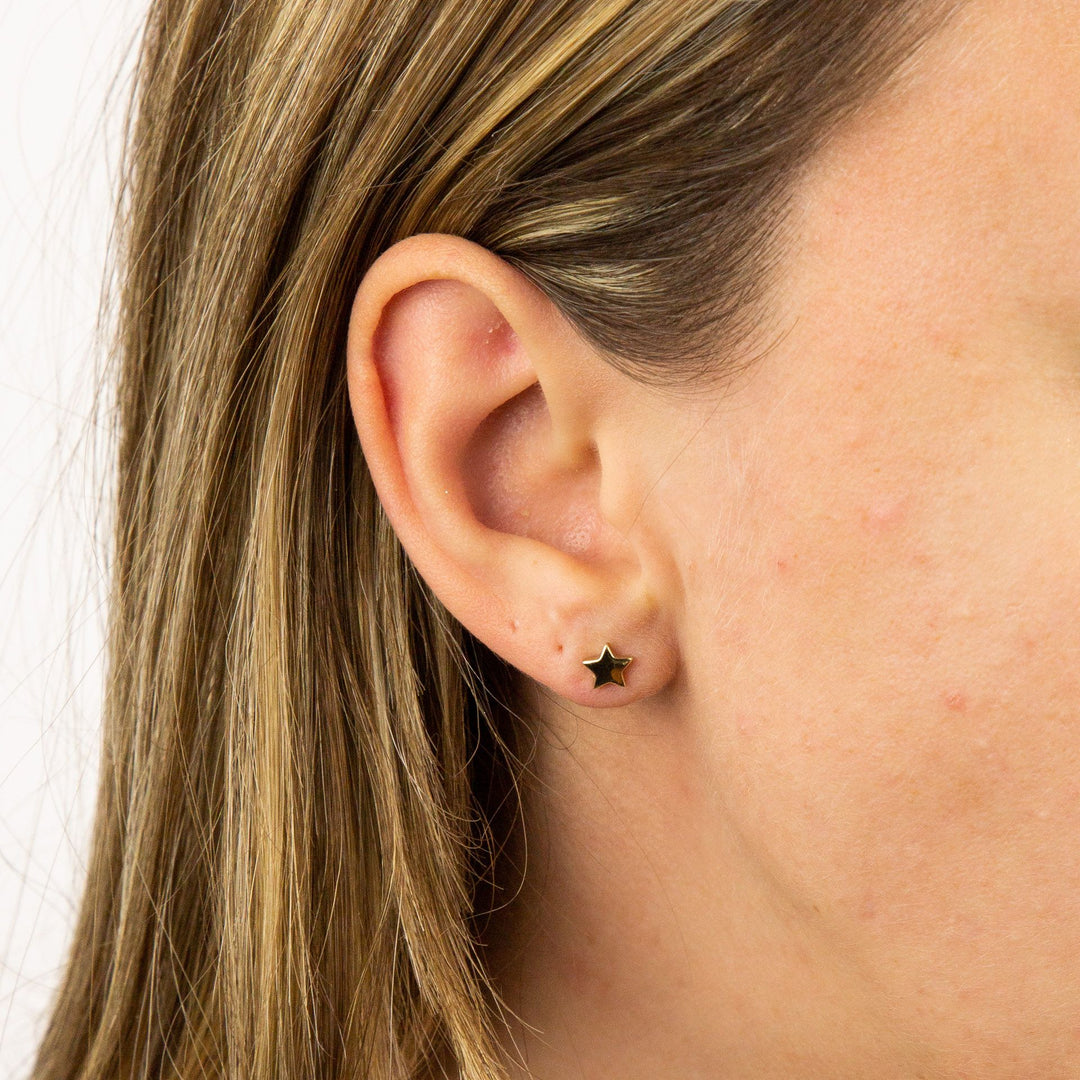 Penmans |  9ct Yellow Gold Star Stud Earrings