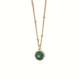 Daisy London | Green Aventurine Healing Stone 18ct Gold Plate Necklace