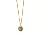 Daisy London |  Labradorite Healing Stone 18ct Gold Plate Necklace