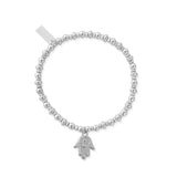 ChloBo |  Didi Sparkle Hamsa Hand Sterling Silver Bracelet