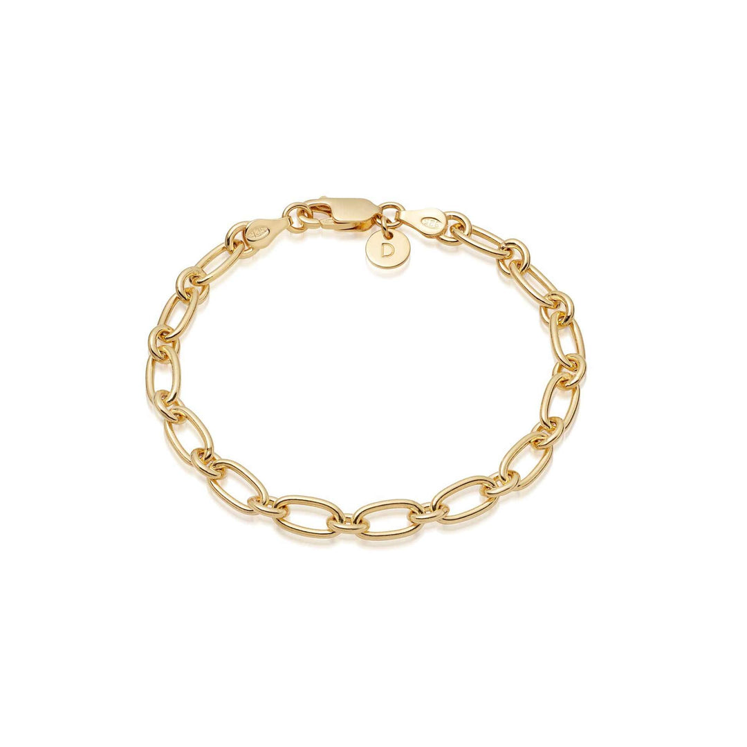 Daisy London |  Stacked Gold plated Link chain Bracelet