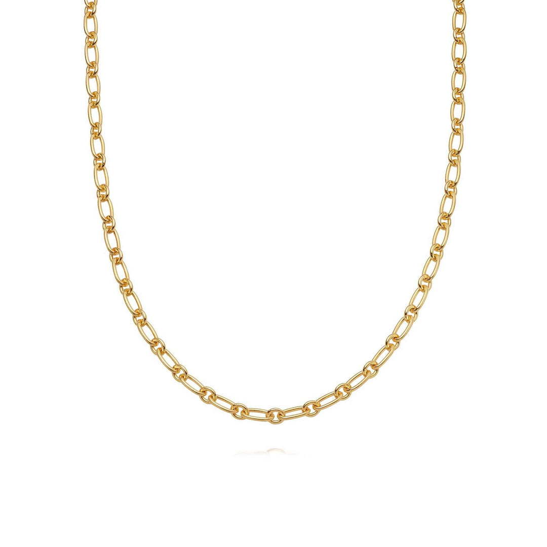 Stacked Link Chain Gold Plated Necklace