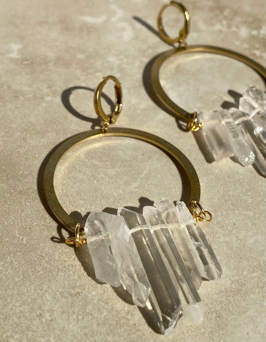 Liou |  Valencia Gold Plated Earrings